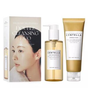 Double Nettoyage à la Centella – Huile & Mousse Nettoyante